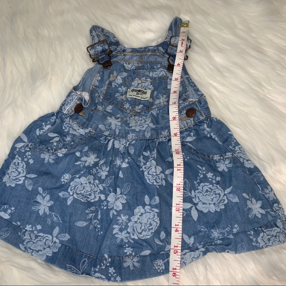 Oshkosh B’Gosh denim overall dress — 12 months